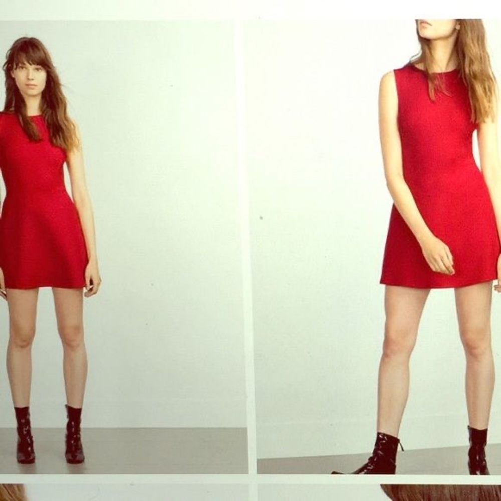 Zara Vibrant Red Mini Dress